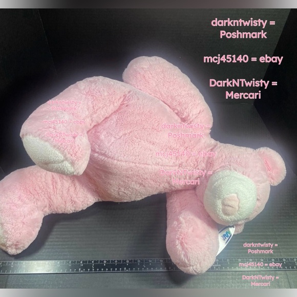 VERY RARE VHTF BNWT Mary Meyer Huge Pink Teddy Bear GORGEOUS IT’s A GIRL! - Picture 4 of 8